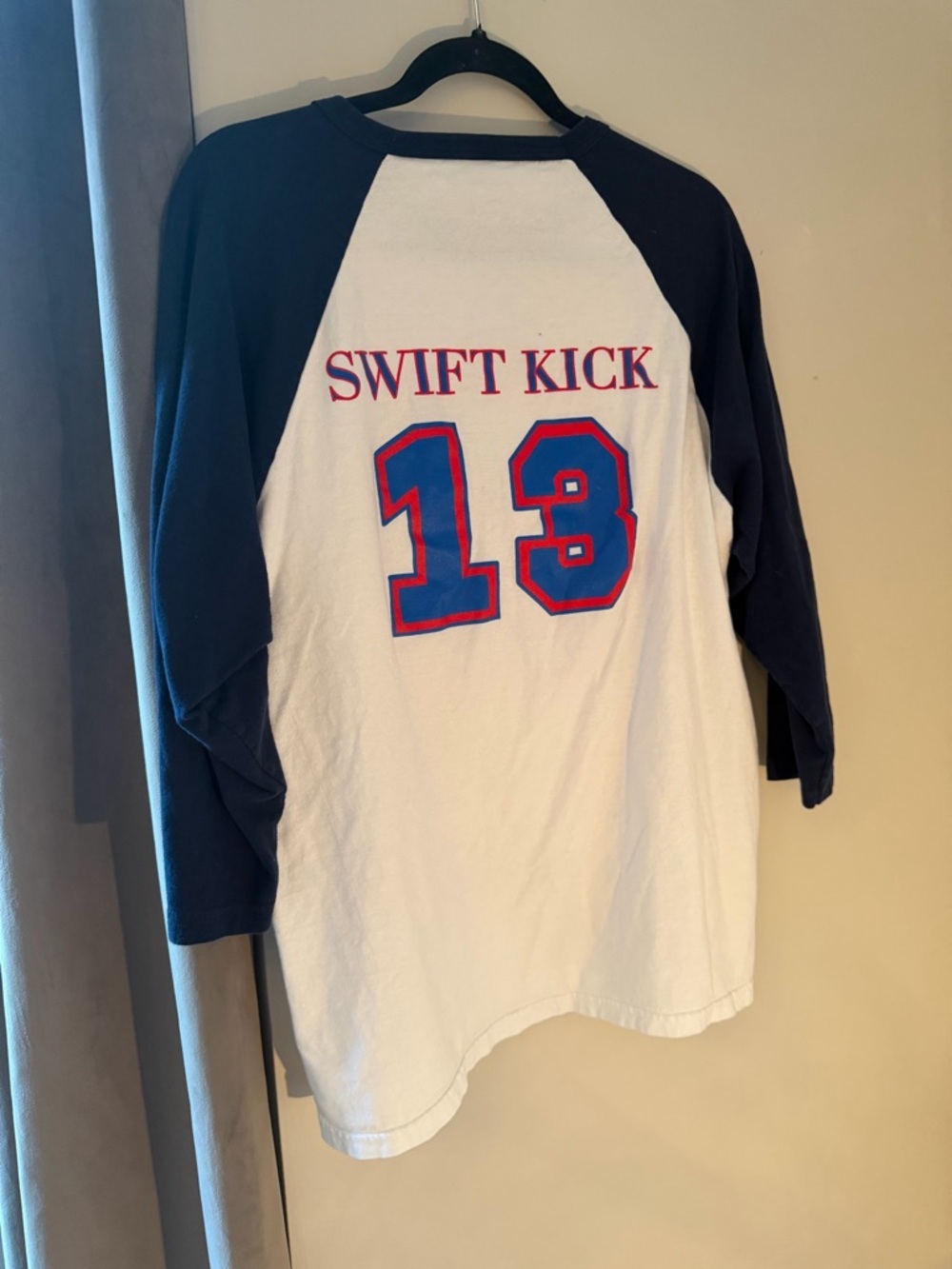 Swifties Tee Ball Graphic Raglan Shirt Taylor Swift Style Size L - Picture 2 of 5